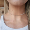 Citrine beaded choker necklace small citrine beads perfect for layering
