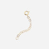 Gold necklace extender chain